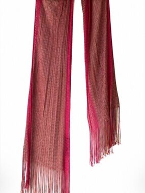 Celebrity Stylist Archive | Missoni Orange Label Multicolor Fringe Scarf Resort
